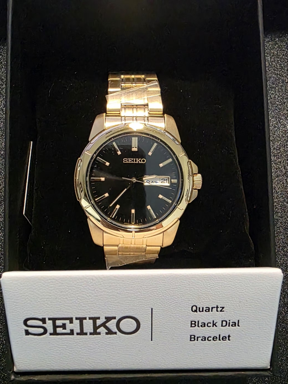 NEW Men's Seiko Essential Collection  Gold Watch